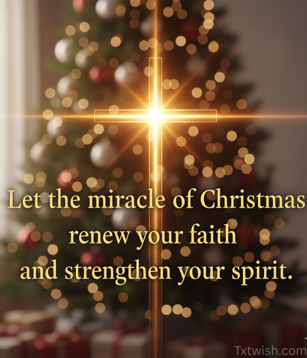 Let the miracle of Christmas renew your faith and strengthen your spirit