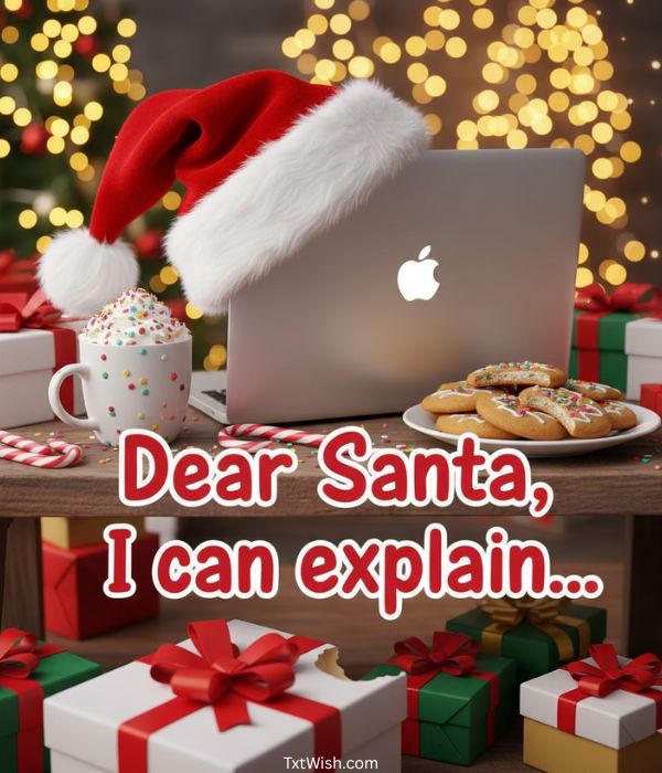 “Dear Santa, I can explain…”