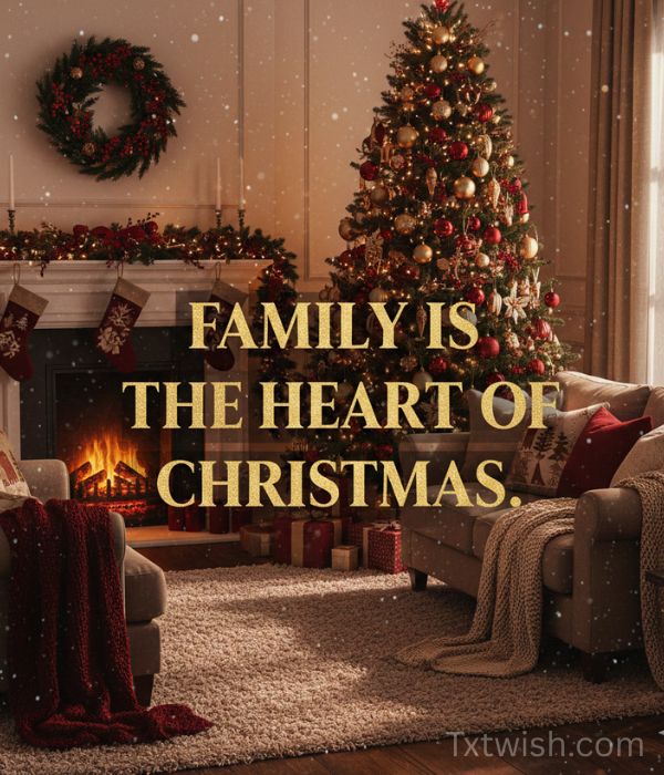 “Family is the heart of Christmas.”