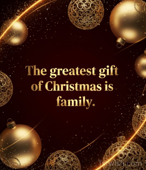 The greatest gift of Christmas is family