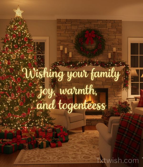 Wishing your family joy, warmth, and togetherness