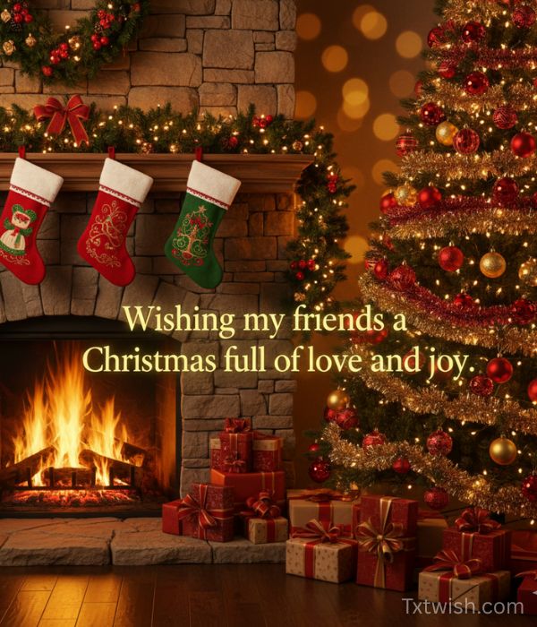 Wishing my friends a Christmas full of love and joy