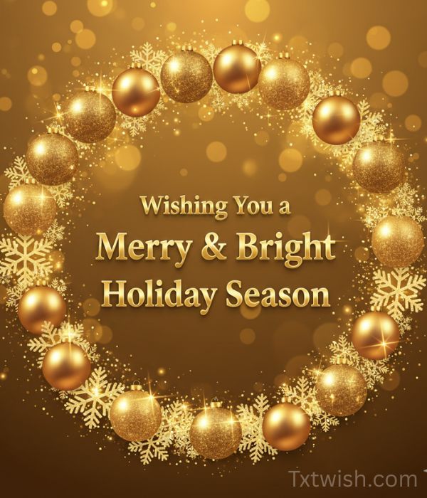 Wishing You a Merry & Bright Holiday Season