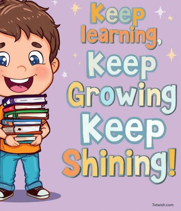 Keep learning, keep growing, keep shining