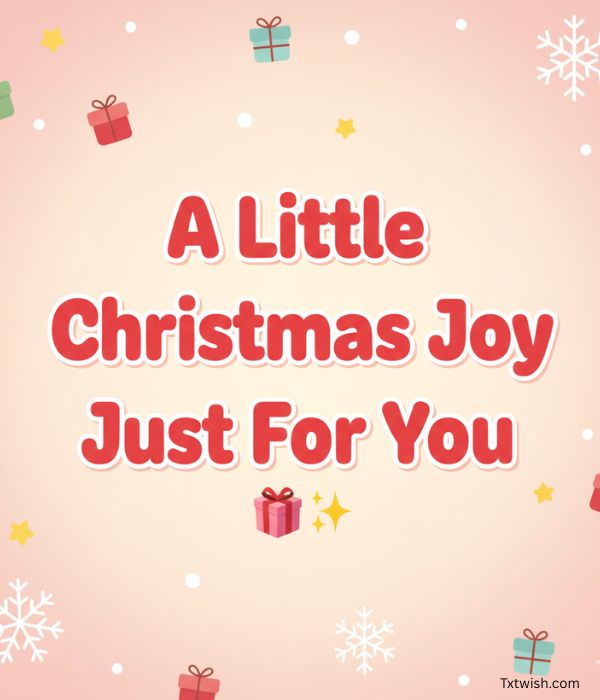 A Little Christmas Joy Just For You