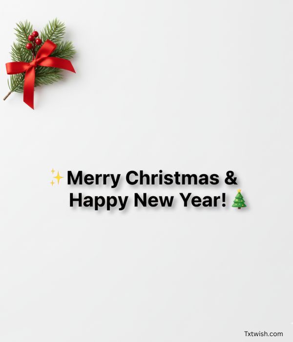 Merry Christmas & Happy New Year!