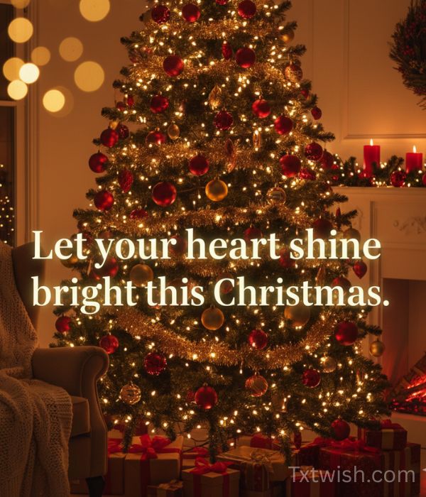 Christmas Wishes 2025 – Heartfelt, Short, Long Messages for Everyone 4 Let your heart shine bright this Christmas