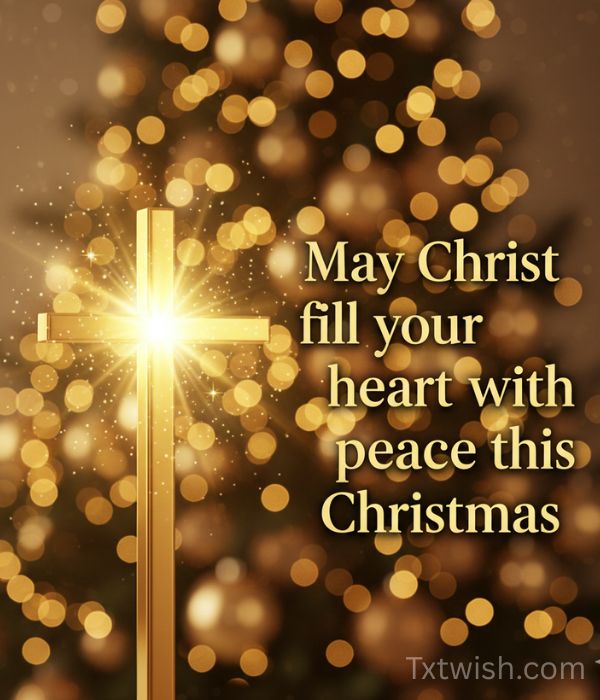 Christmas Wishes 2025 – Heartfelt, Short, Long Messages for Everyone 5 May Christ fill your heart with peace this Christmas