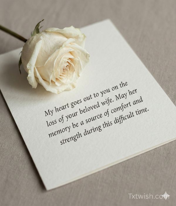 Heartfelt Condolence Messages for Husband Who Lost His Wife