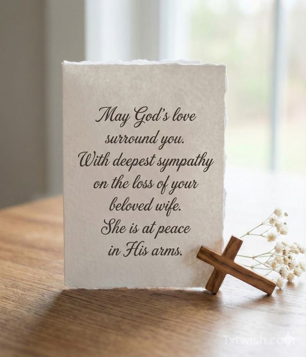 Religious Condolence Messages for Loss of Wife