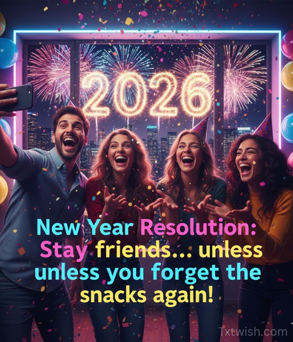 Funny Happy New Year Messages for Friends — Hilarious Wishes to Kick Off the Year! 2 Funny Happy New Year Messages