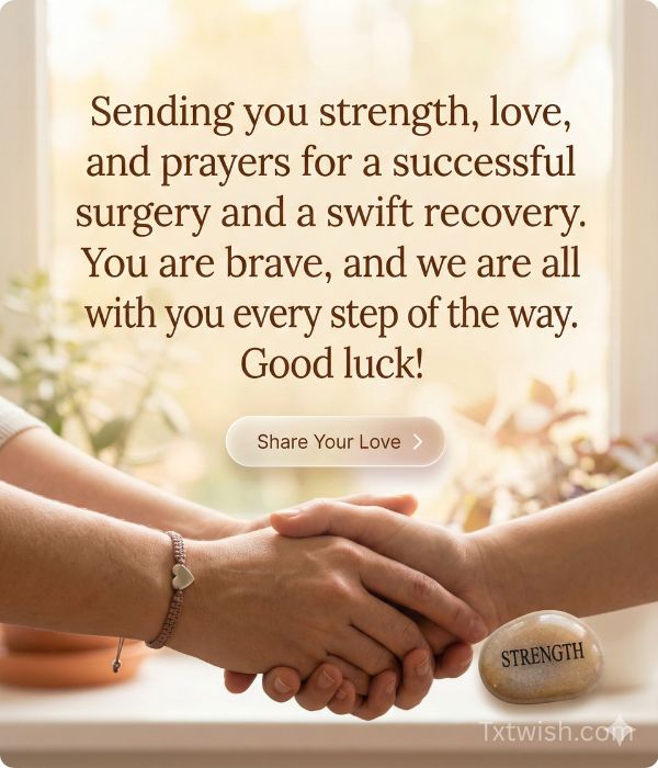 Encouraging Words Before Surgery