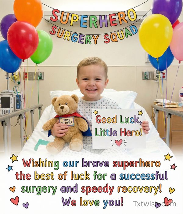 Good Luck Wishes Before Surgery for Children