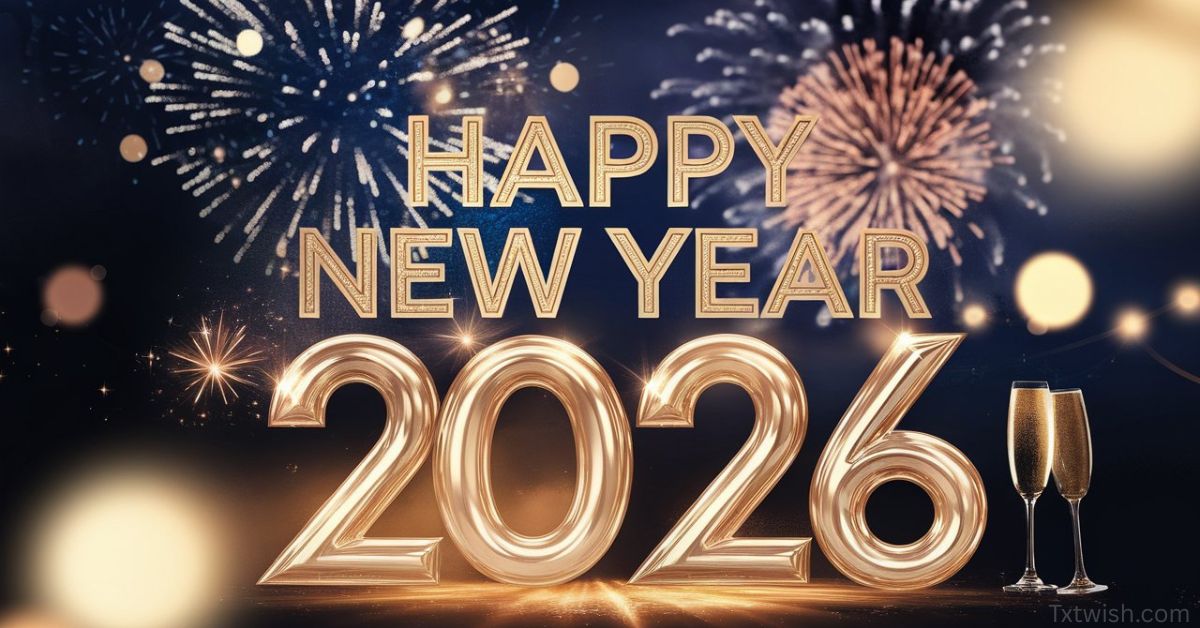Happy New Year 2026 feature image with fireworks, golden text, festive night sky, and celebration elements designed for USA audience.