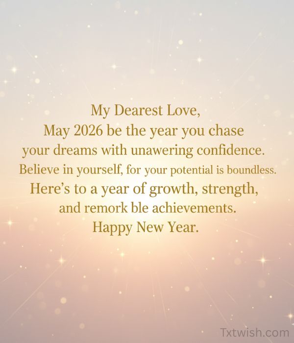 Happy New Year 2026 Wishes for Her – Romantic, Sweet & Heartfelt Messages 5 Sweet New Year Wishes for Her