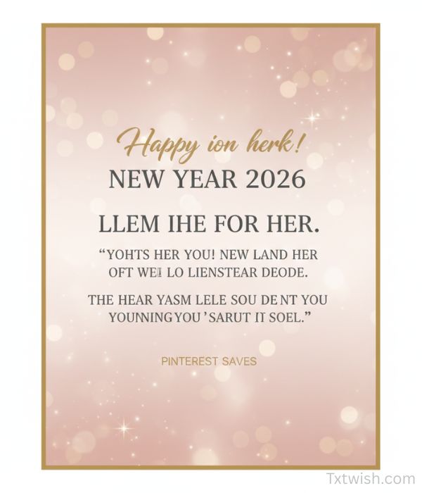 Happy New Year 2026 Wishes for Her – Romantic, Sweet & Heartfelt Messages 8 New Year 2026 Quotes for Her