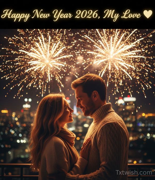 Happy New Year 2026 Wishes for Him – Romantic, Sweet & Meaningful Messages 2 Happy New Year 2026 Wishes for Him