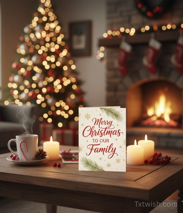 Merry Christmas Quotes for Family Cards