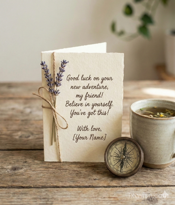 Heartwarming Good Luck Wishes to a Friend – Thoughtful Messages 4 Heartwarming Good Luck Wishes for a Friend Starting Something New