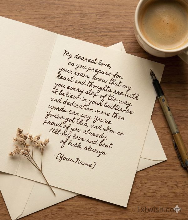 50+ Romantic Good Luck Exam Wishes for Lover 7 Long Romantic Good Luck Exam Messages