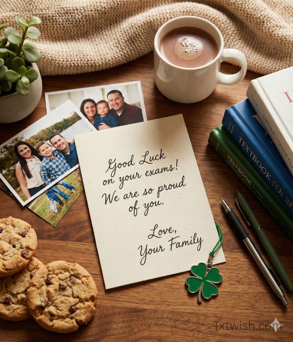 50+ Romantic Good Luck Exam Wishes for Lover 10 Good Luck Exam Wishes from Family
