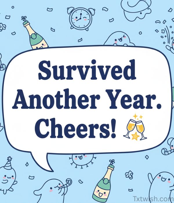 Survived Another Year. Cheers