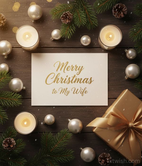 Merry Christmas Wishes for Her – Heartfelt, Romantic & Meaningful Messages She’ll Love 3 Merry Christmas to My Wife