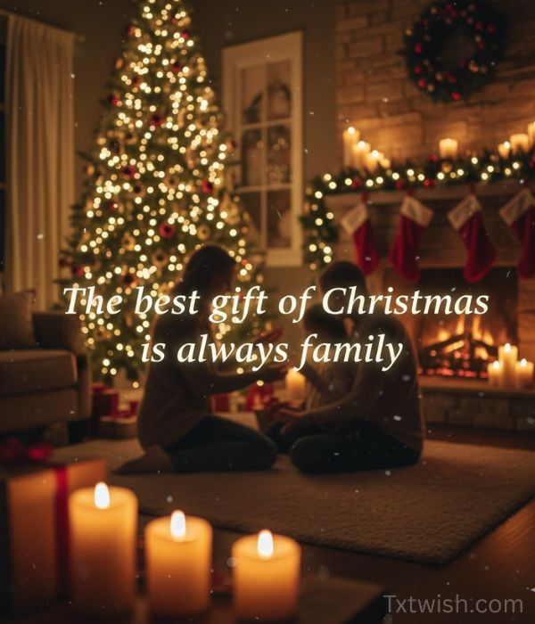  ‘The best gift of Christmas is always family.’ 