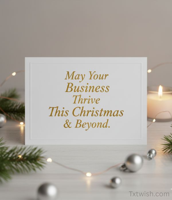 “May Your Business Thrive This Christmas & Beyond.”