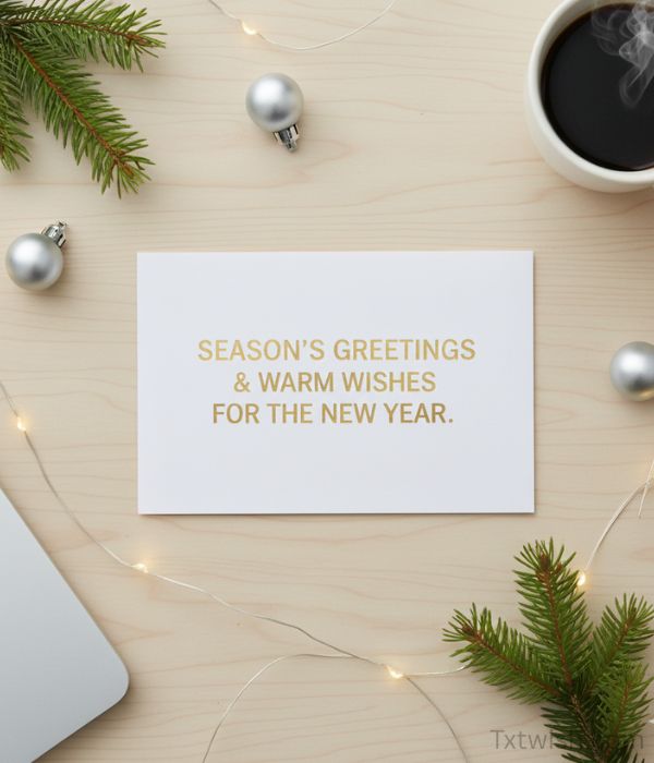 “Season’s Greetings & Warm Wishes for the New Year”