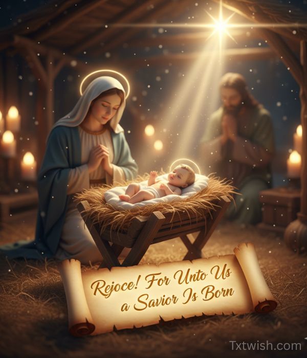 Rejoice! For Unto Us a Savior Is Born.