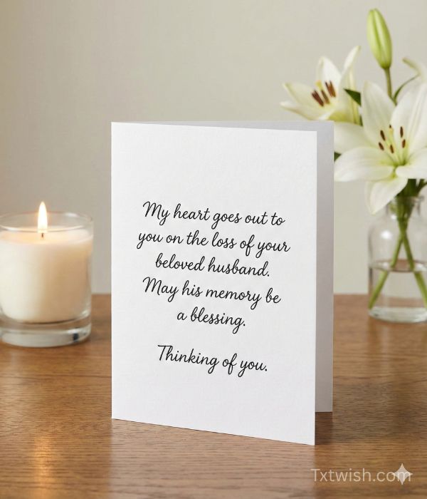 Condolence Messages for Loss of Husband