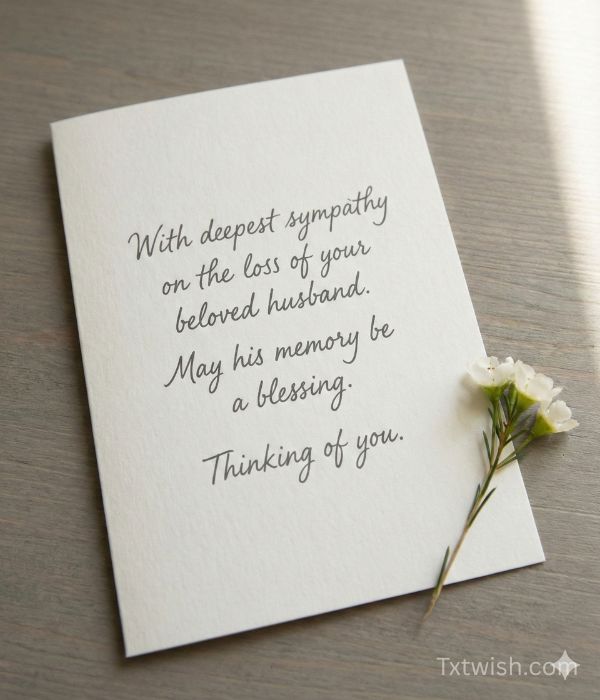 Heartfelt Condolence Messages for Loss of Husband