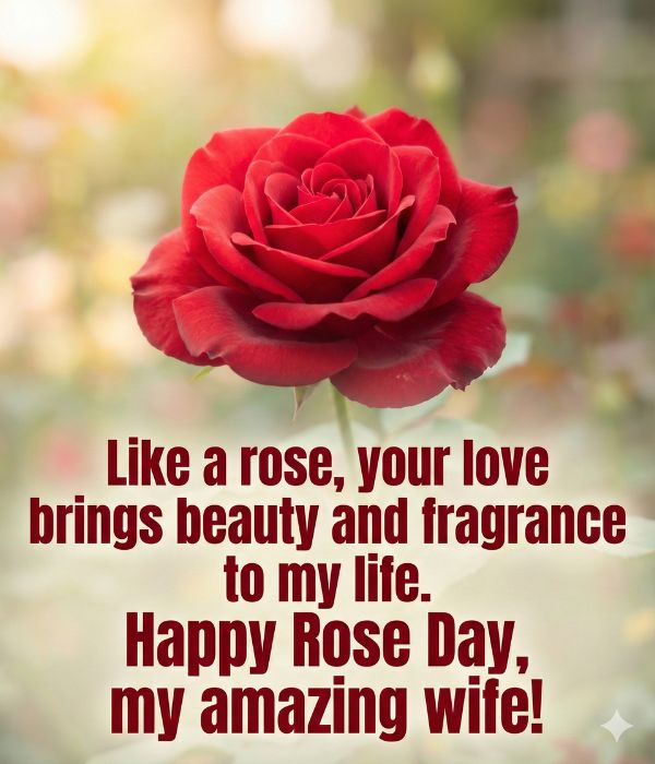 Emotional Rose Day Messages for Wife
