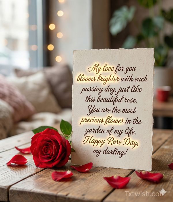 Long Happy Rose Day Messages for Girlfriend
