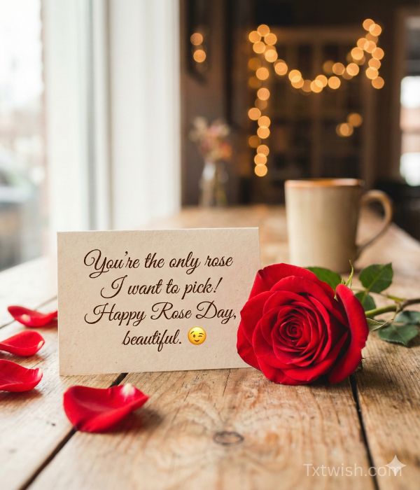 Cute & Flirty Rose Day Quotes for Girlfriend