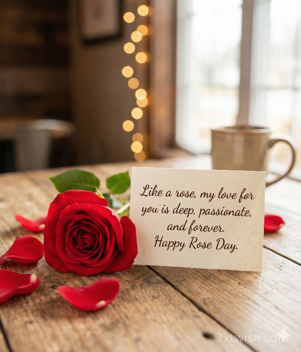Rose Day Quotes for Deep Love & Commitment
