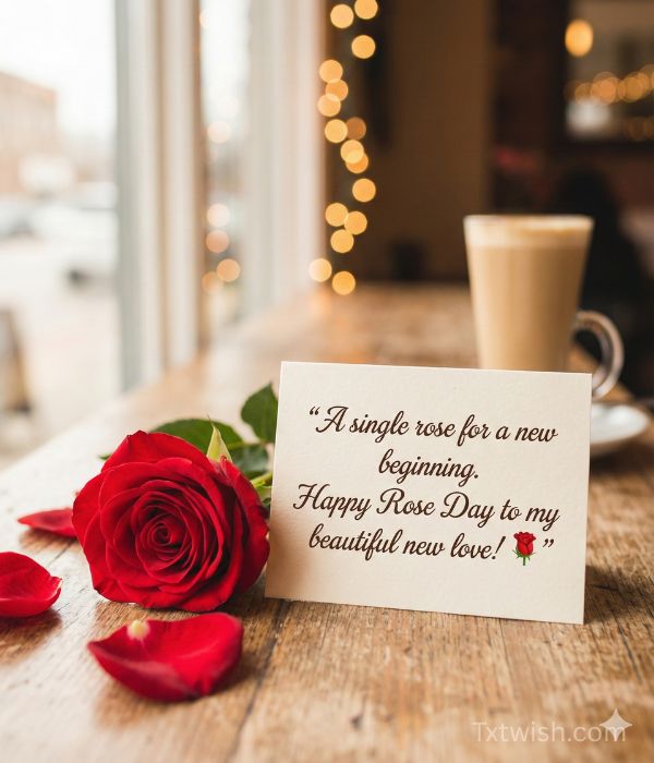 Rose Day Quotes for New Girlfriend