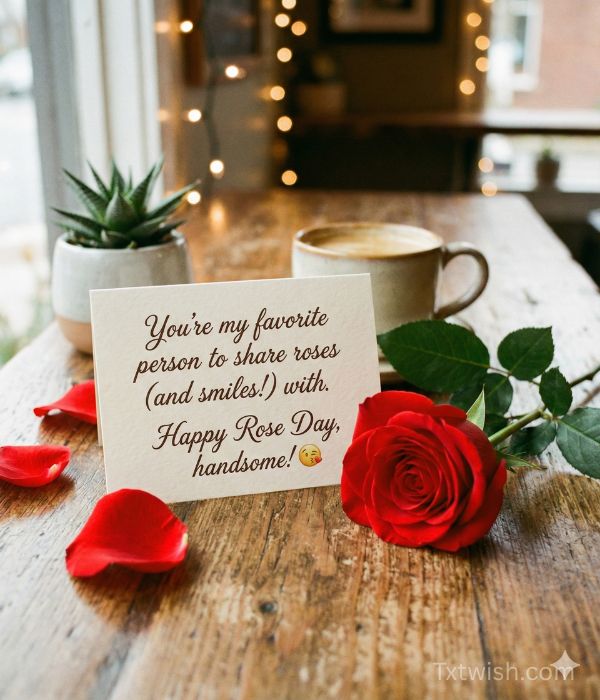 Cute & Sweet Rose Day Wishes for Him