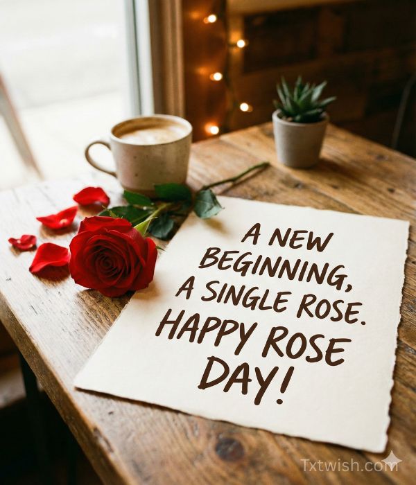 Rose Day Wishes for New Relationship
