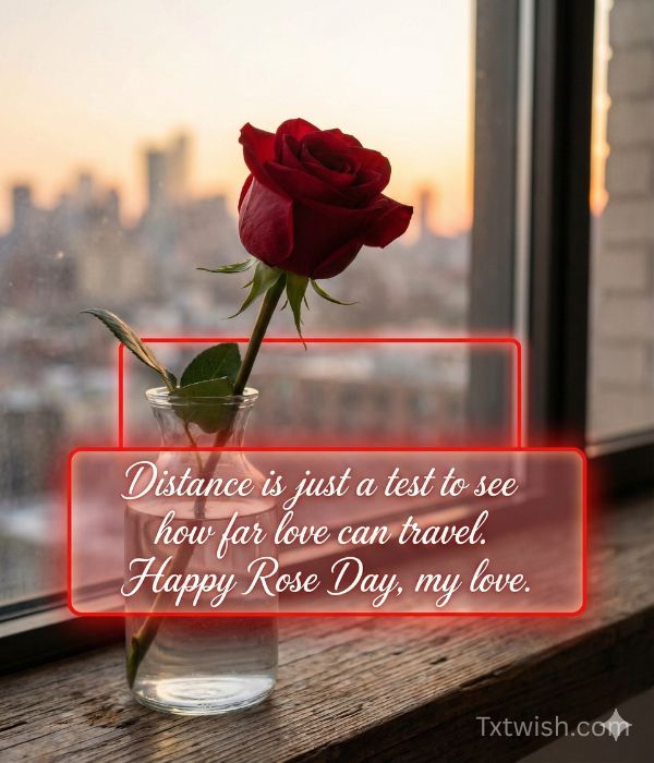 Rose Day Quotes for Long Distance Love