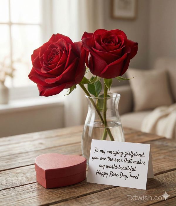 Rose Day Messages for Girlfriend