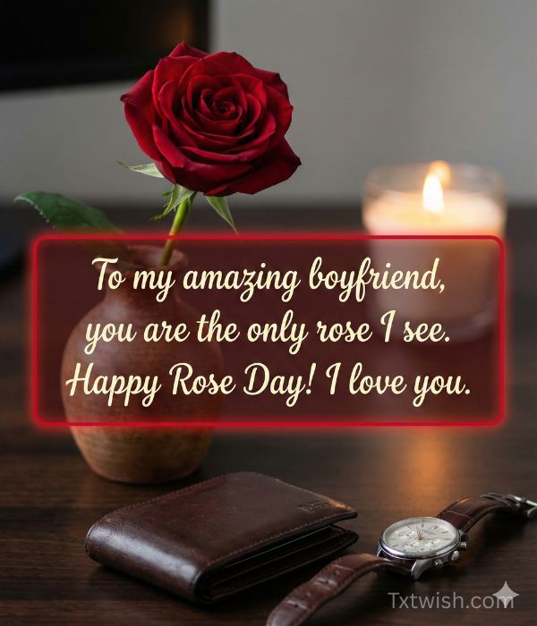 Rose Day Messages for Boyfriend
