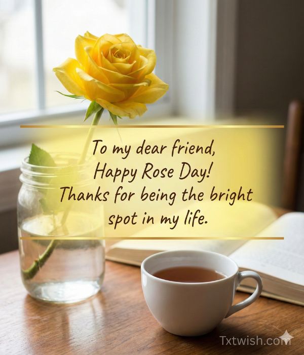 Rose Day Messages for Friends