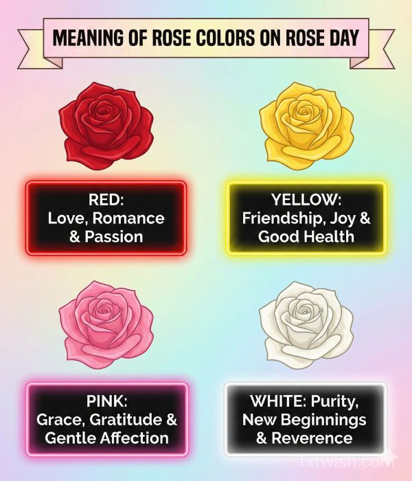 Meaning of Rose Colors on Rose Day