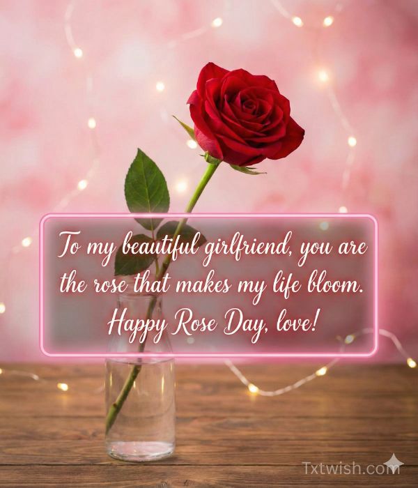 Rose Day Wishes for Girlfriend