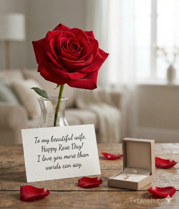 Rose Day Wishes for Wife