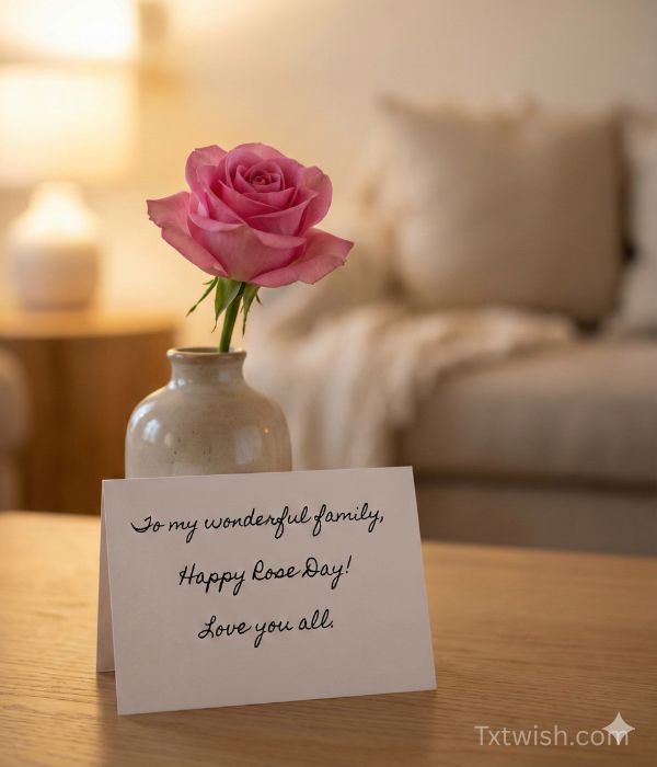 Rose Day Wishes for Family
