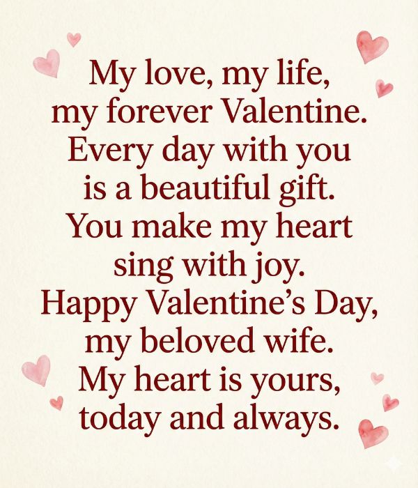 Heart-Touching Valentine Messages for Wife