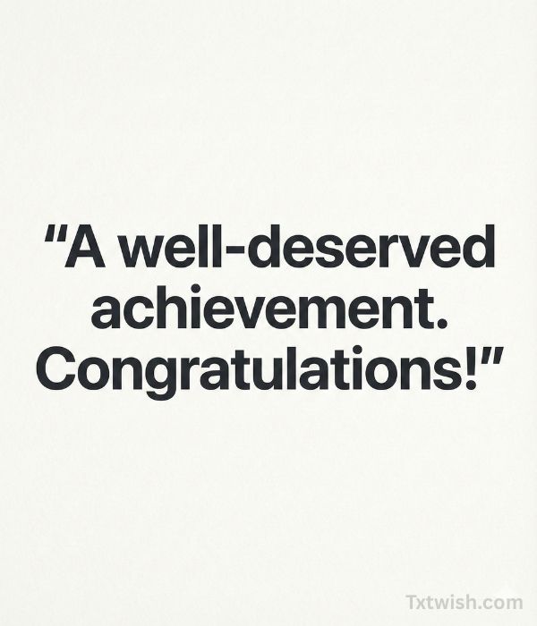 Short Congratulations Messages for Boss